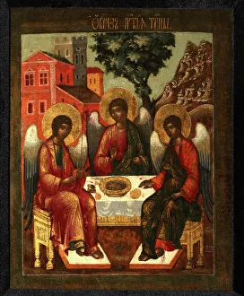 Moscow School Prints: The Holy Trinity, 1721. Artist: Ulanov, Cornili (Kirill) (?-1731)