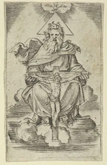 The Holy Trinity, ca. 1500-27. Creator: Marcantonio Raimondi
