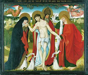 St John Prints: The Holy Trinity with the Virgin Mary and St John the Evangelist