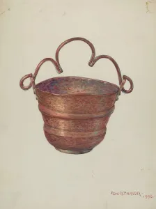 Holy Water Bucket, 1936. Creator: Robert W. R. Taylor
