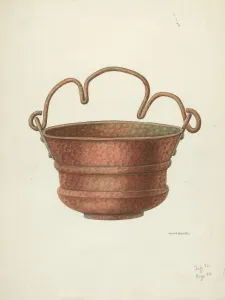 William Kieckhofel Prints: Holy-Water Bucket, c. 1936. Creator: William Kieckhofel
