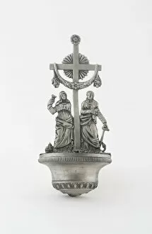 B And Xe9 Collection: Holy Water Stoup (Benitier), Flanders, 19th century. Creator: Unknown