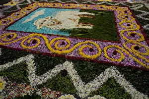 Deat H Gallery: Holy Week Surco Flower Carpet, Lima, Peru, 2015. Creator: Luis Rosendo