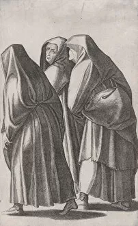 Images Dated 25th September 2020: The three holy women going to the sepulchre, ca. 1514-36. Creator: Agostino Veneziano