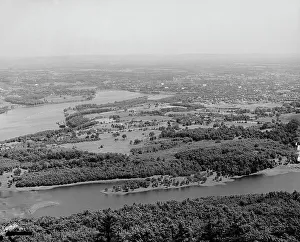Massachusetts United States Prints: Holyoke and Connecticut River, Holyoke, Mass. c1908. Creator: Unknown
