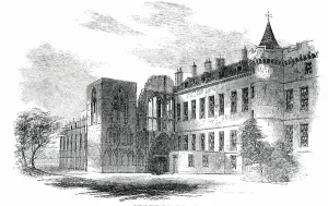 Part of Holyrood Palace and Abbey, 1850. Creator: Unknown