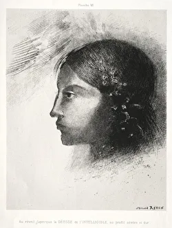 Odilon Redon French Prints: Homage to Goya: Upon Awakening I Saw the Goddess of the Intelligible…, 1885
