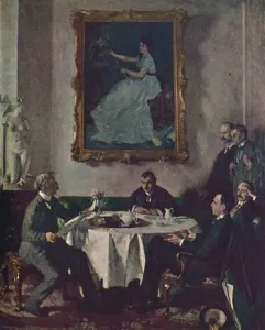 Moore Prints: Homage to Manet, 1909, (c1950). Creator: William Newenham Montague Orpen