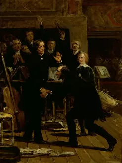 Homage of Paganini to Berlioz at the concert of December 16, 1838