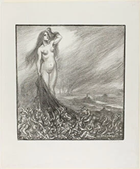 Ophile Alexandre Steinlen Gallery: Homage to Zola, c. 1902. Creator: Theophile Alexandre Steinlen