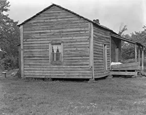 Timber Gallery: Home of Bud Fields, Alabama sharecropper, Hale County, Alabama, 1936. Creator: Walker Evans