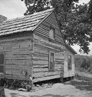 Cabin Gallery: Home of chair factory worker, Orange County, North Carolina, 1939. Creator: Dorothea Lange
