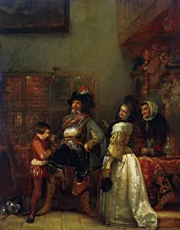 Return Prints: Home-Coming, 1855. Creator: Jan August Hendrik Leys