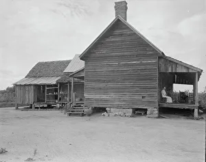 Clapboard Prints: Home of farmer who has raised cotton for fifty years on his own land