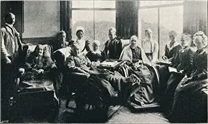 Caring Gallery: At Home, a Favourite Window Recess in the Womens Corridor, 1901
