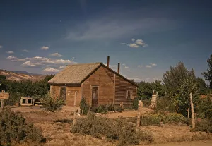 Homestead Prints: Home of a fruit tree rancher, Delta County, Colo. 1940. Creator: Russell Lee