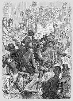 Rowdy Prints: Home from Hampton Court Races, 1872. Creator: Gustave Doré