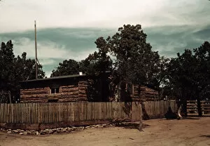 Cabin Gallery: Home of Jim Norris, homesteader, Pie Town, New Mexico, 1940. Creator: Russell Lee