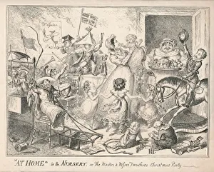 Cheerful Gallery: At Home in the Nursery, or The Masters and Misses Two Shoes Christmas Party, 1835