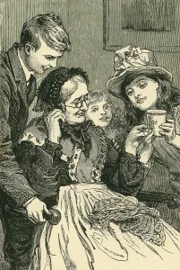 Grandchildren Prints: Home from the Park - The Jubilee Mug, c1897. Creator: Unknown