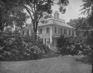 Longfellow Prints: The Home of the Poet Longfellow, Cambridge, Mass. c1897. Creator: Unknown