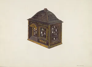 Saving Gallery: Home Savings bank, c. 1940. Creator: William O. Fletcher