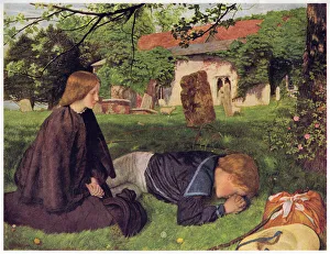 Bereavement Gallery: Home from Sea, 1856-1863. Creator: Arthur Hughes