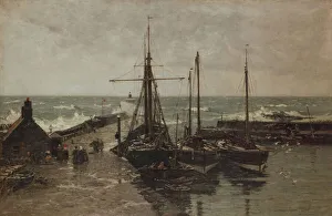Rough Seas Prints: Home And Shelter, 1905. Creator: Robert Weir Allan