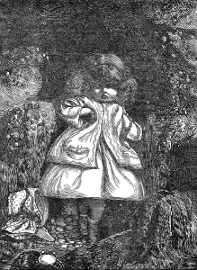 Brothers Dalziel Prints: Home Thoughts: the Child among the Rocks