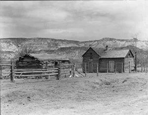 Deserted Prints: A home after the Utah pattern, Escalante, Utah, 1936. Creator: Dorothea Lange