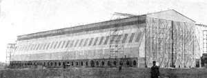 Landing Ground Prints: The Home Of Zeppelin I': The Newly Built Air-Ship Shed