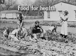 Homestead Prints: Homegrown food is homegrown wealth, 1936. Creator: Dorothea Lange