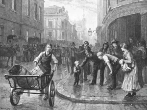Homeless Prints: Homeless, after L Bruck Largos, 1891