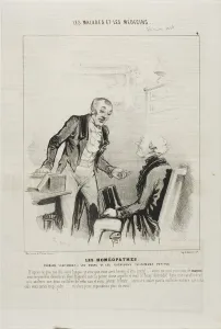 Alternative Medicine Prints: The Homeopaths: First Treatment (plate 4), 1843. Creator: Charles Emile Jacque