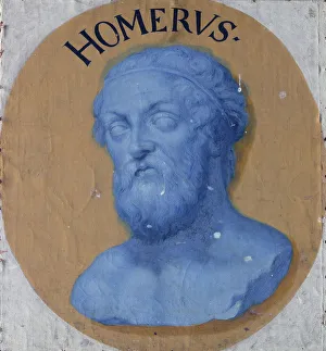 Von 1606 1688 Prints: Homer, c. 1670. Creator: Sandrart, Joachim, von (1606-1688)