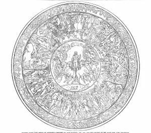 Inlaid Prints: Homeric Table (The Shield of Achilles) - designed by John Henning Junior Esq