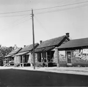 Bungalow Prints: Homes in the Negro section, Daytona Beach, Florida, 1943. Creator: Gordon Parks