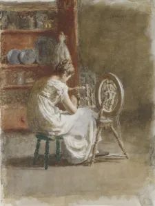 Eakins Prints: Homespun, 1881. Creator: Thomas Eakins