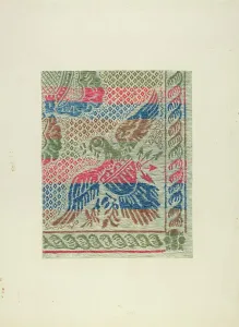 Bedspread Gallery: Homespun Bedspread, c. 1938. Creator: Gene Luedke