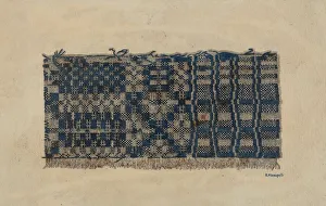 Homespun Prints: Homespun Wool, c. 1938. Creator: Raymond Manupelli