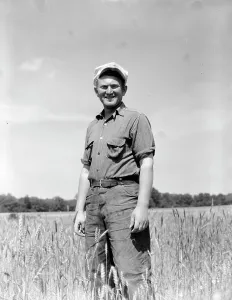 Wheatfield Prints: Homesteader, farmer, who has been working on the community farm since 1934