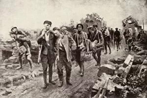 Stretcher Collection: On the Homeward Journey: Conveying Wounded from Collecting Posts to Dressing Stations, 1917