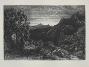 Samuel Palmer Prints: The Homeward Star, 1883. Creator: Samuel Palmer (British, 1805-1881)