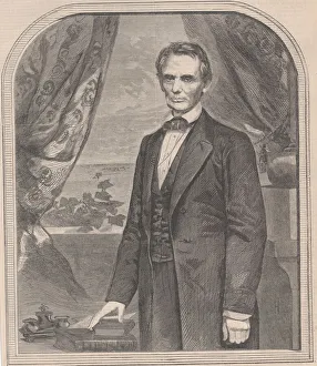 Hon. Abraham Lincoln, born in Kentucky, February 12, 1809 (Harpers Weekly, V
