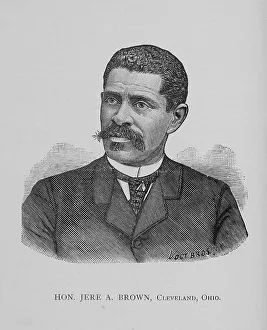 Civil Rights Prints: Hon. Jere A. Brown, Cleveland, Ohio, 1888. Creator: Vogt Bros