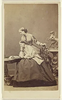 Saunders Hills And Prints: Hon. Mrs. Wellesley and Mrs. S. Leslie, about 1870. Creator: Hills and Saunders