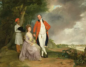 Calcutta Prints: The Hon. William Monson and His Wife, Ann Debonnaire, c1786. Creator: Arthur William Devis