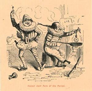 Frying Pan Prints: Honest Jack Tars of the Period, 1897. Creator: John Leech
