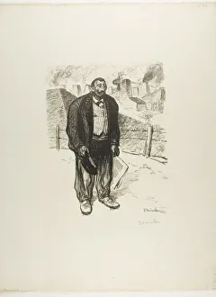 Honesty Prints: Honest Worker, February 1899. Creator: Theophile Alexandre Steinlen