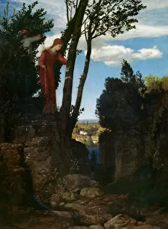 Tempera On Canvas Collection: Honeymoon, 1878. Creator: Bocklin, Arnold (1827-1901)